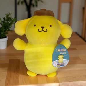 NWT Squishmallow PomPomPurin Sanrio Hugmees Hugmee Plush 10”